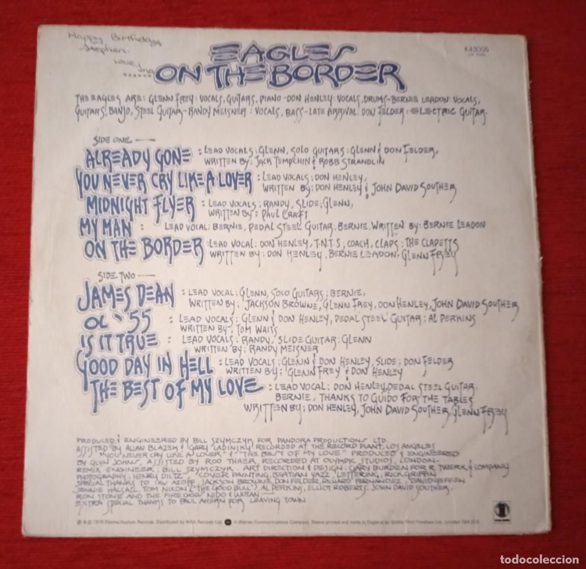 Discos de vinilo: EAGLES - ON THE BORDER - LP - Foto 2