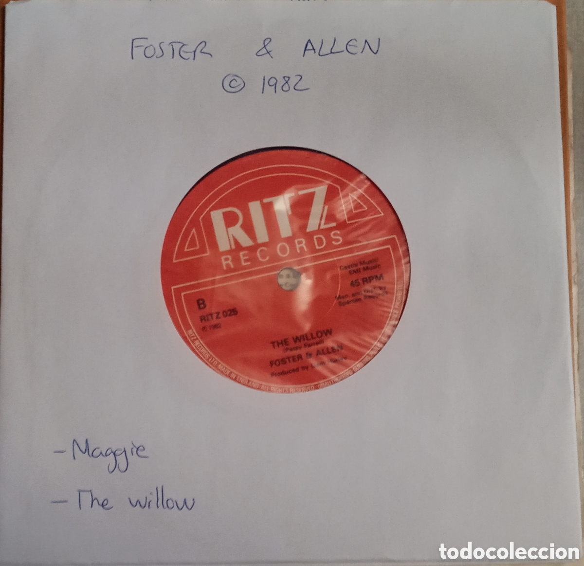 Discos de vinilo: FOSTER & ALLEN - Maggie (1982) disco vinilo - Foto 3