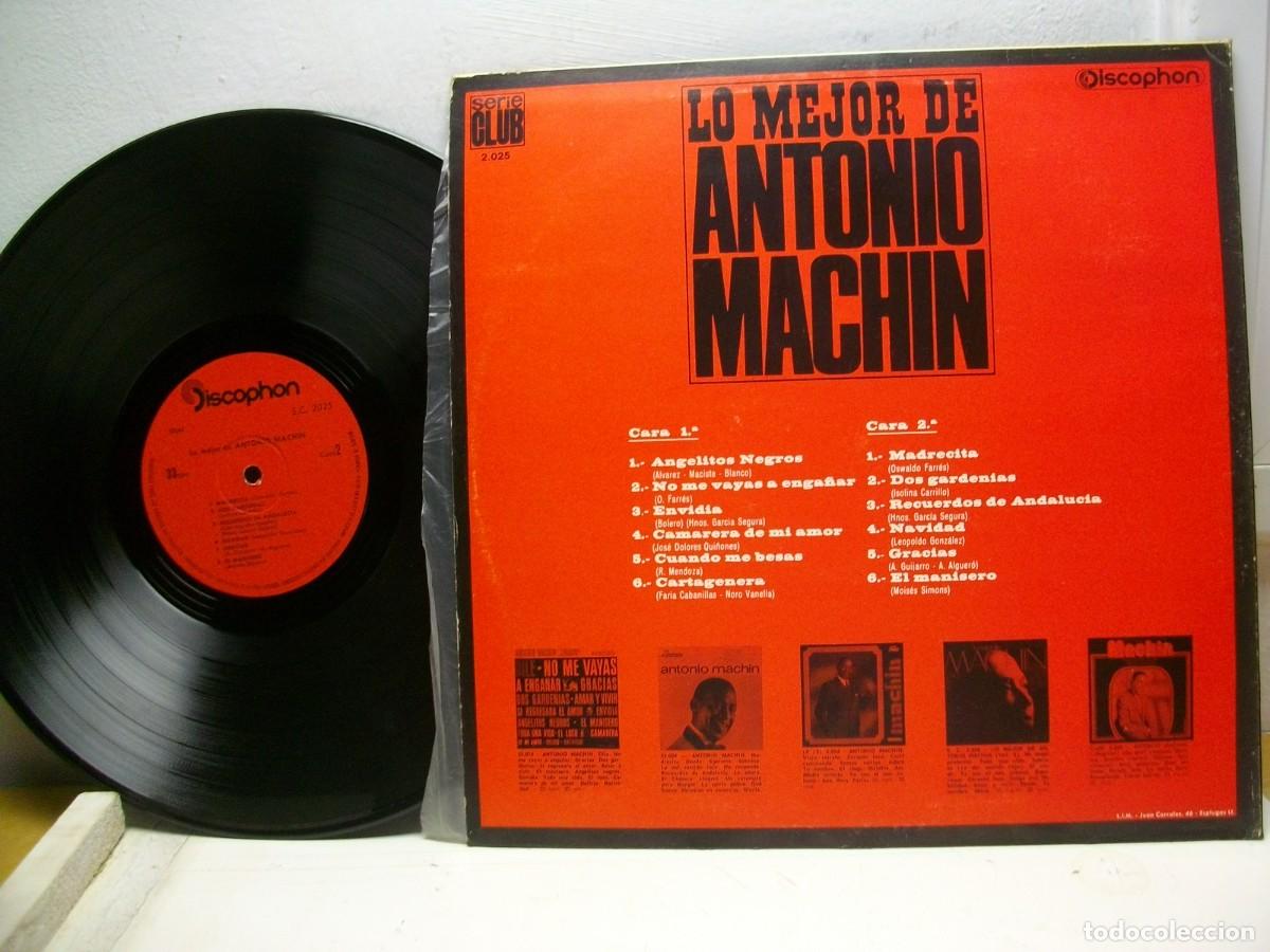 Discos de vinilo: LO MEJOR DE ANTONIO MACH&Iacute;N LP - Foto 2