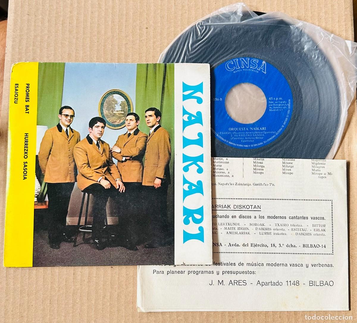 Discos de vinilo: MAIKARI EP PROMES BAT + 2 COMO NUEVO 1969 CON INSERT - Foto 1