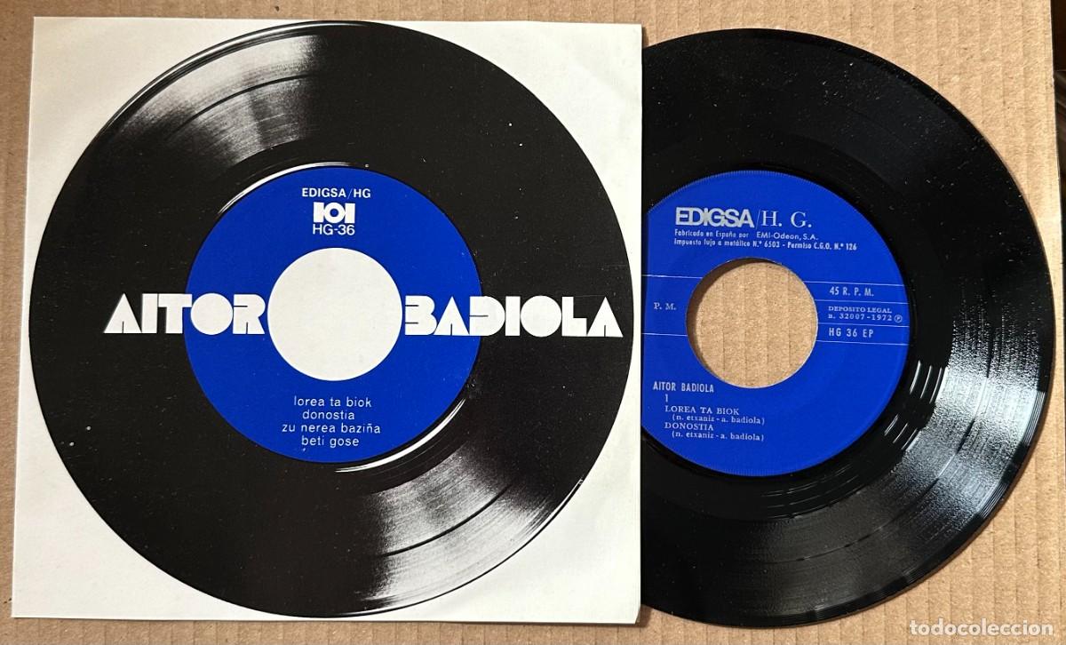 Discos de vinilo: AITOR BADIOLA EP LOREA BIOK + 3 EDIGSA 1972 - Foto 1