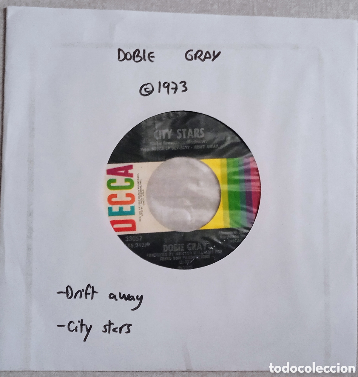 Discos de vinilo: DOBIE GRAY - Drift away (1973) disco vinilo - Foto 3