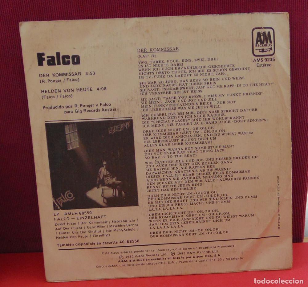 Discos de vinilo: Falco &ndash; Der Kommissar - SINGLE 1982 - Foto 2