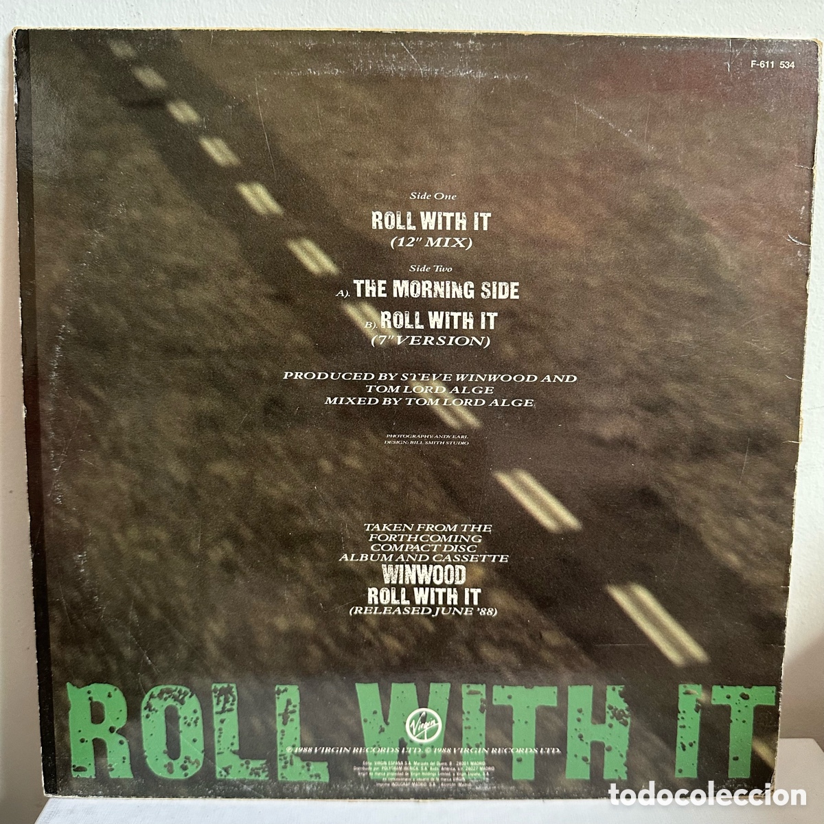 Discos de vinilo: Steve Winwood - Roll With It (12&rdquo;) - Foto 2