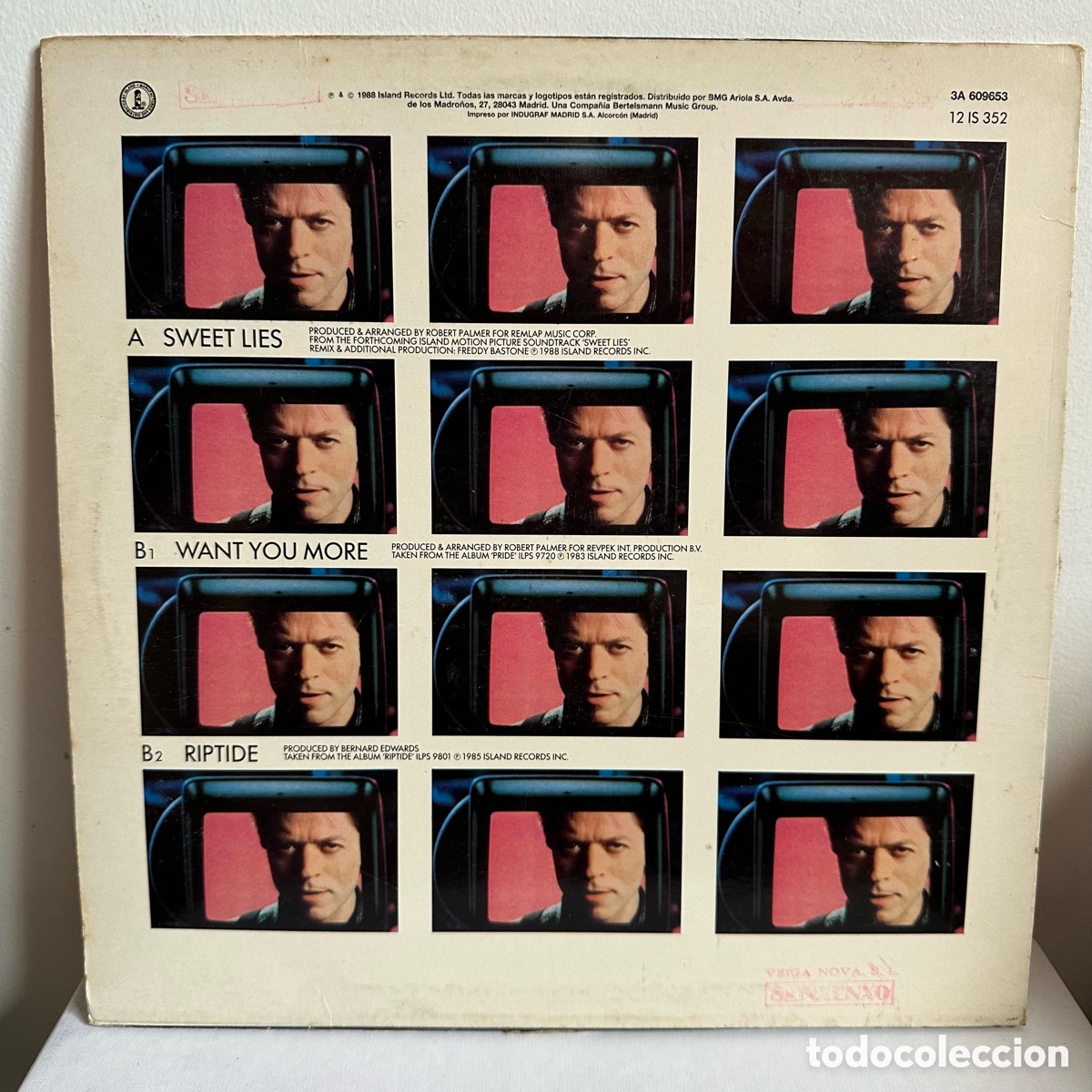 Discos de vinilo: Robert Palmer - Sweet Lies (12&rdquo;) - Foto 2