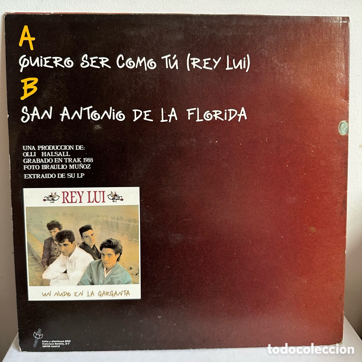 Discos de vinilo: Rey Lui - Quiero Ser Como T&uacute; (12&rdquo;, Maxi) - Foto 2