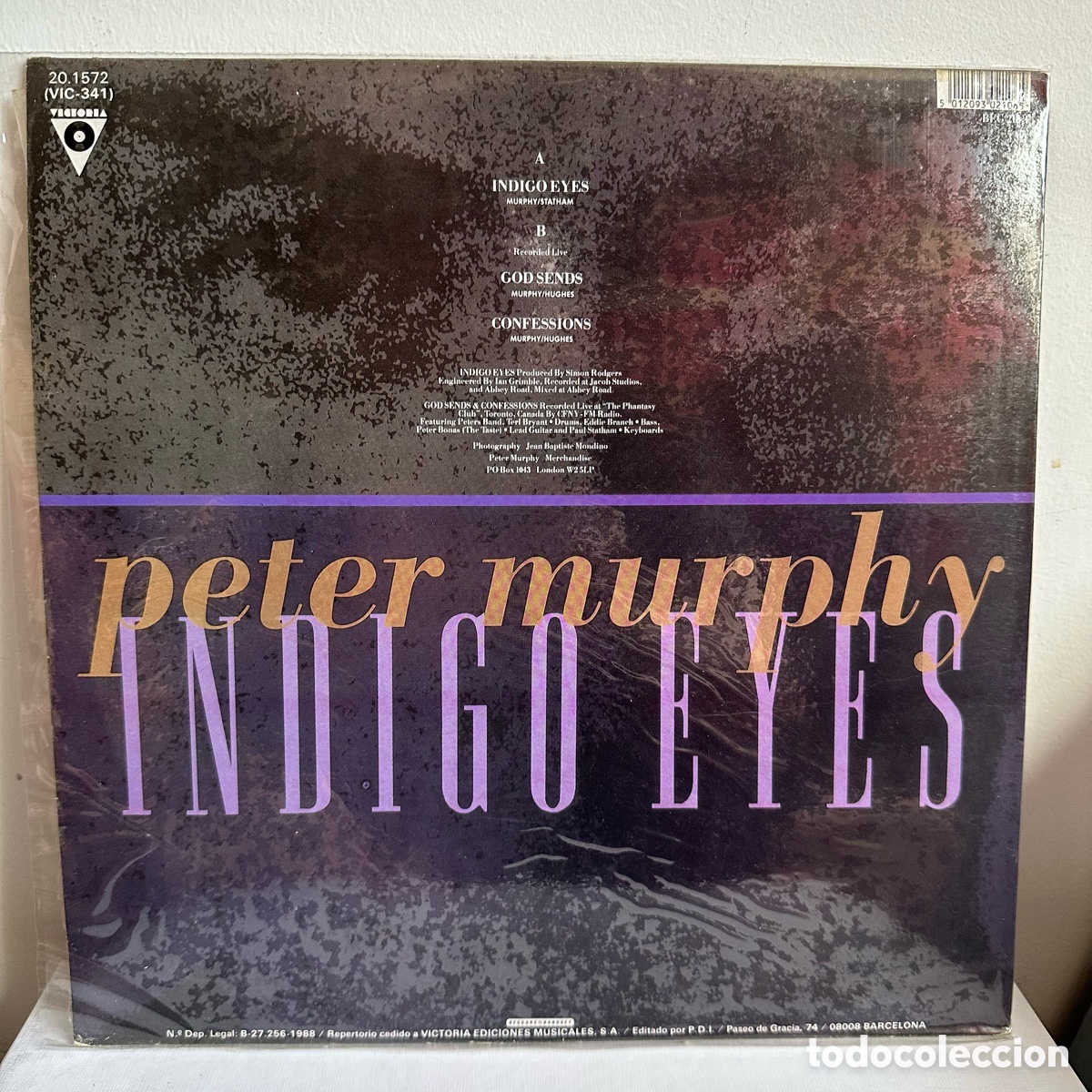 Discos de vinilo: Peter Murphy - Indigo Eyes (12&rdquo;, Maxi) - Foto 2