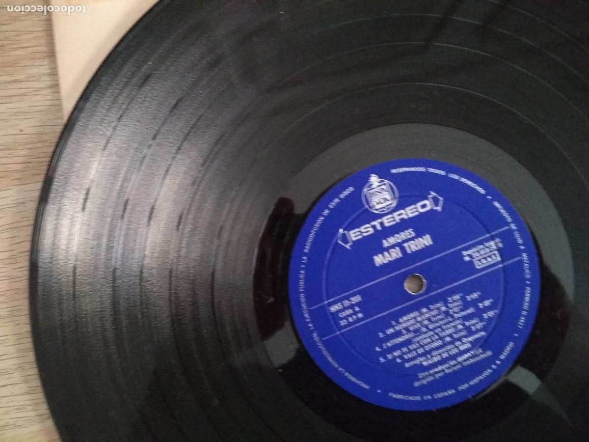 Discos de vinilo: mari trini, amores , hispavox 1970 - Foto 2