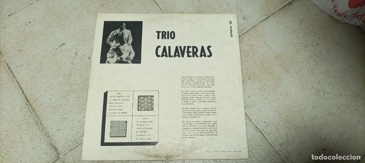 Discos de vinilo: LP TRIO CALAVERAS DISCO DE MEXICO - Foto 2