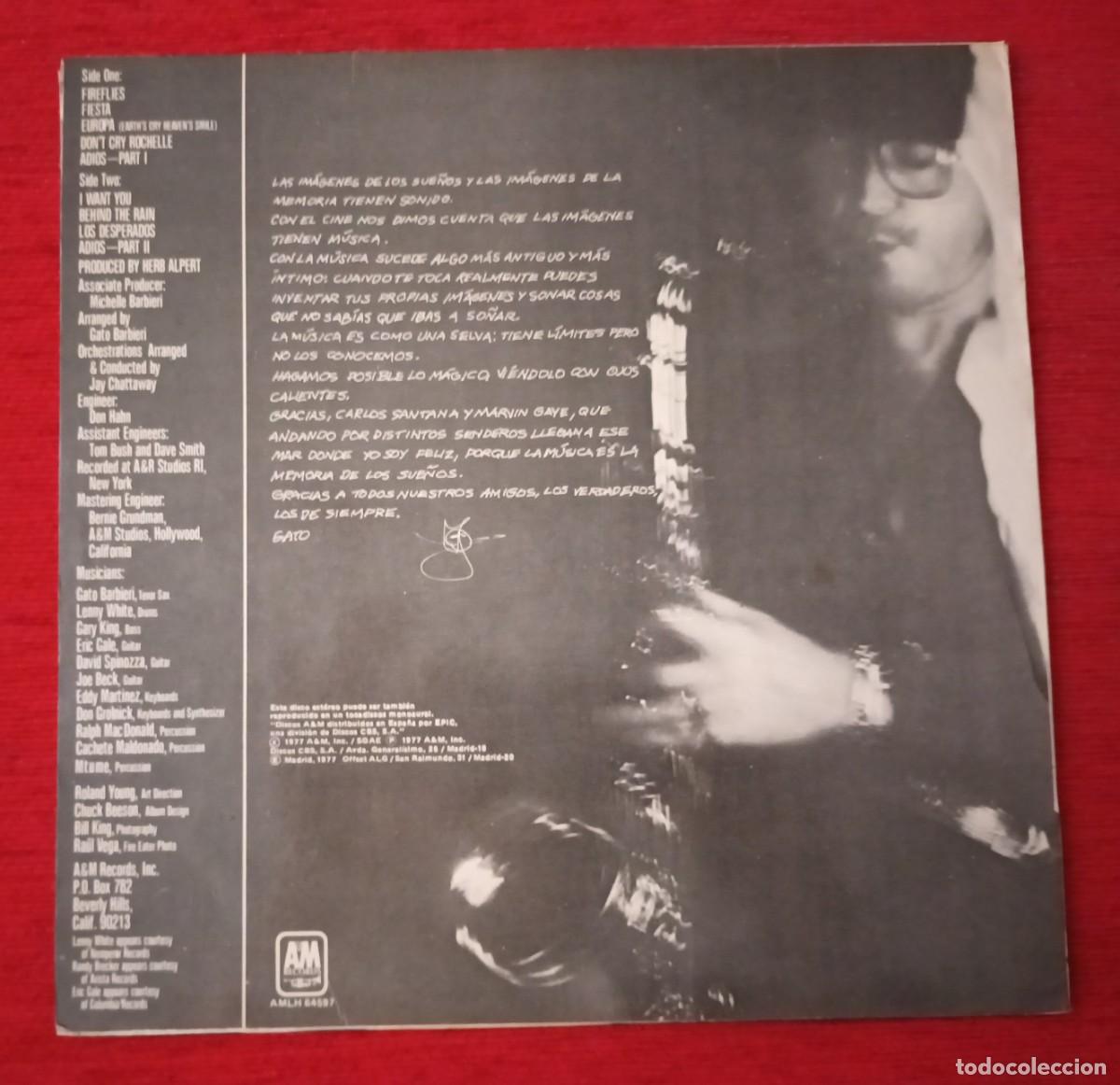 Discos de vinilo: GATO BARBIERI - CALIENTE! -LP - Foto 2