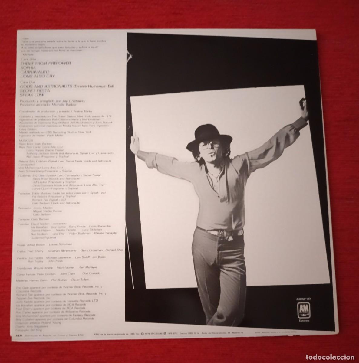 Discos de vinilo: GATO BARBIERI - EUPHORIA - LP - Foto 2