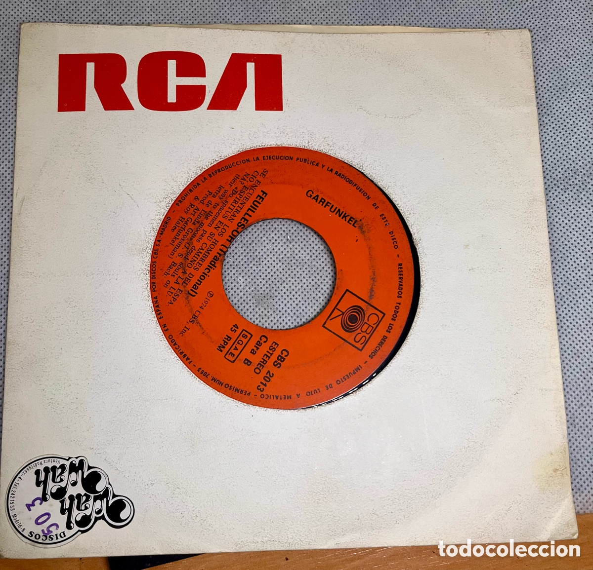 Discos de vinilo: VINILO GARFUNKEL &ldquo; CANTARE &ldquo; - Foto 3