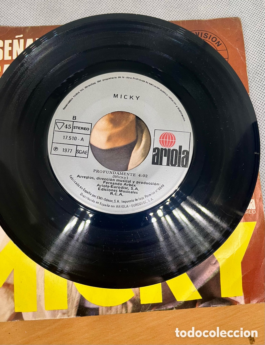 Discos de vinilo: VINILO MICKY Ense&ntilde;ane a cantar 1977 - Foto 2