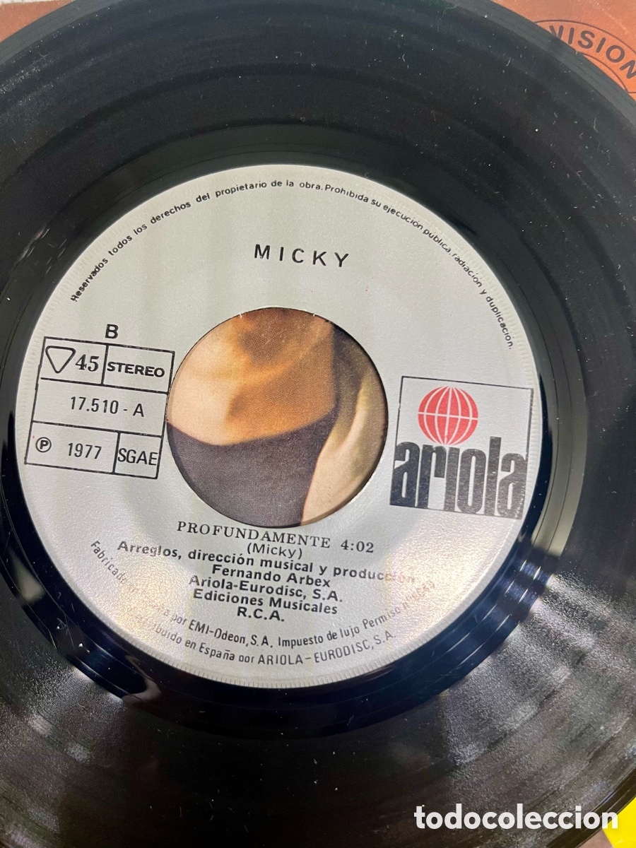 Discos de vinilo: VINILO MICKY Ense&ntilde;ane a cantar 1977 - Foto 3