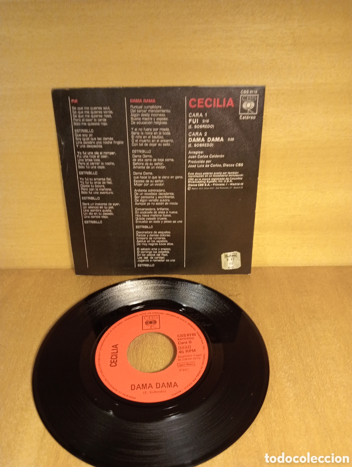 Discos de vinilo: Cecilia. Dama Dama. Fui. - Foto 2