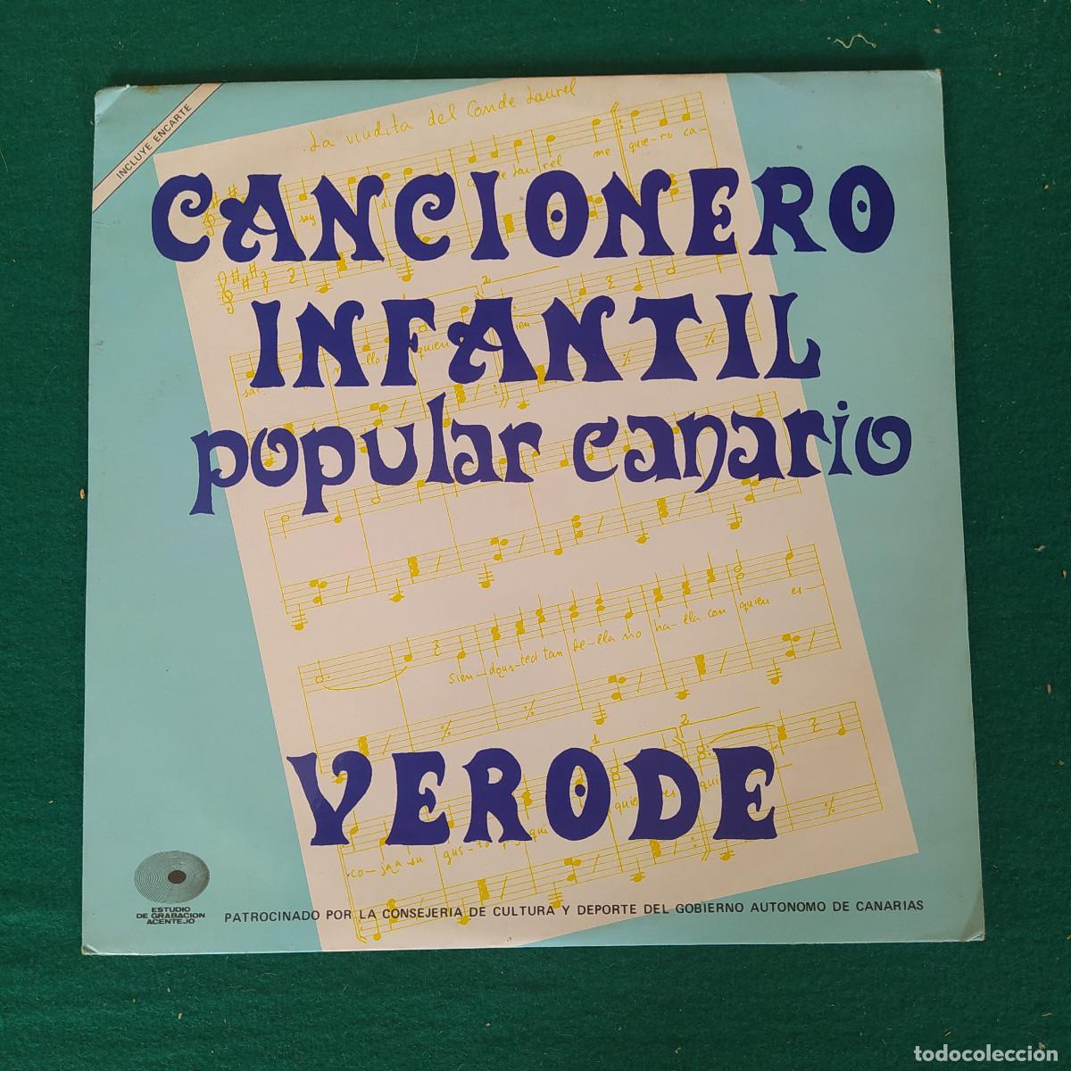 Discos de vinilo: CANCIONES INFANTILES POPULAR VERODE - Foto 1