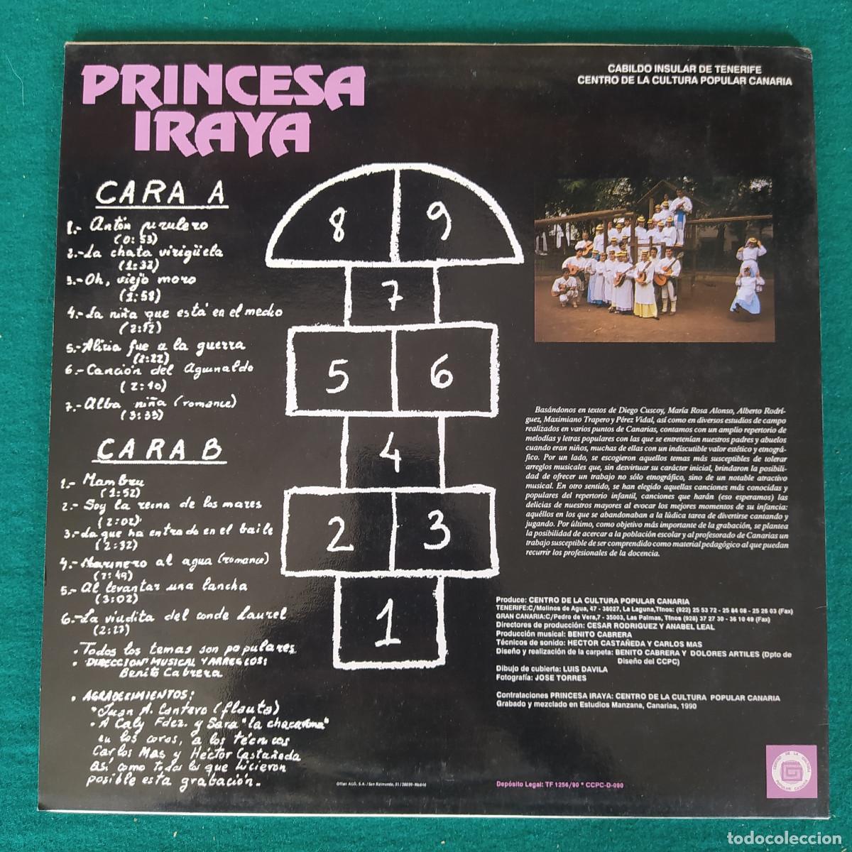 Discos de vinilo: PARA JUGAR Y CANTAR PRINCESA IRAYA - Foto 2