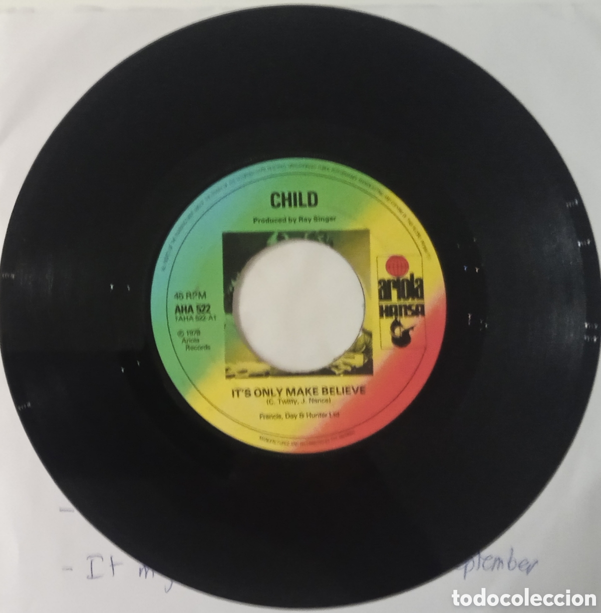 Discos de vinilo: CHILD - Its only make believe (1978) disco vinilo - Foto 1