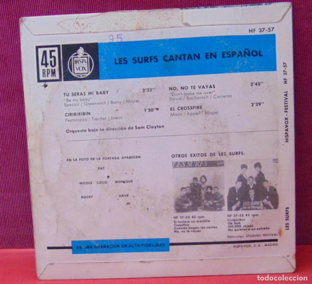 Discos de vinilo: Les Surfs..! &ndash; Cantan En Espa&ntilde;ol - EP 1964 - Foto 2