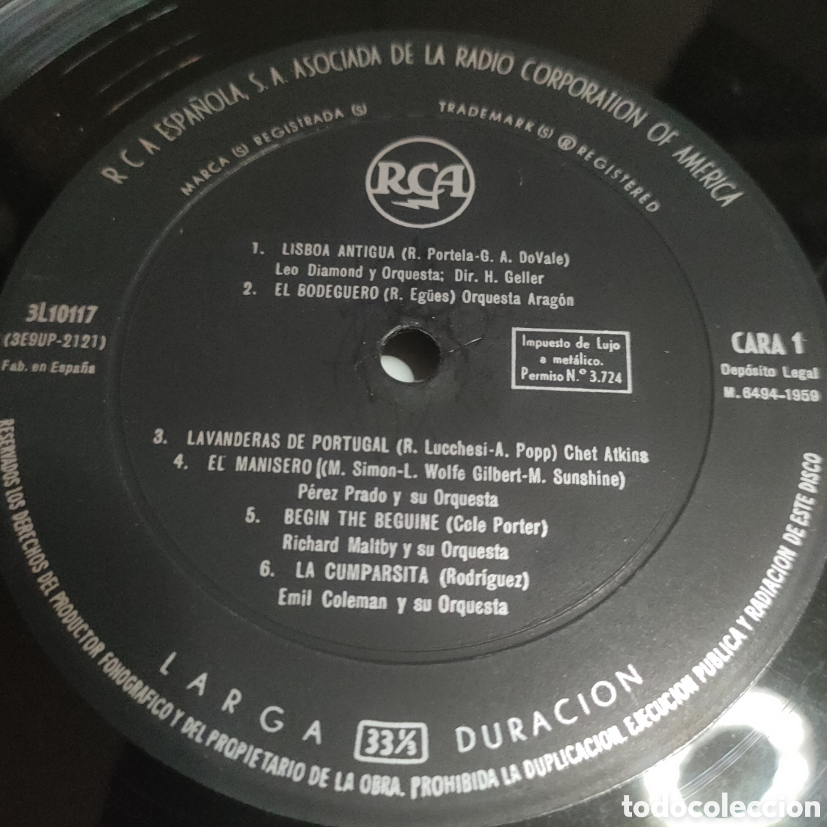 Discos de vinilo: Cocktail De &Eacute;xitos. 1960 Spain LP disco 12&rdquo; vinilo - Foto 3
