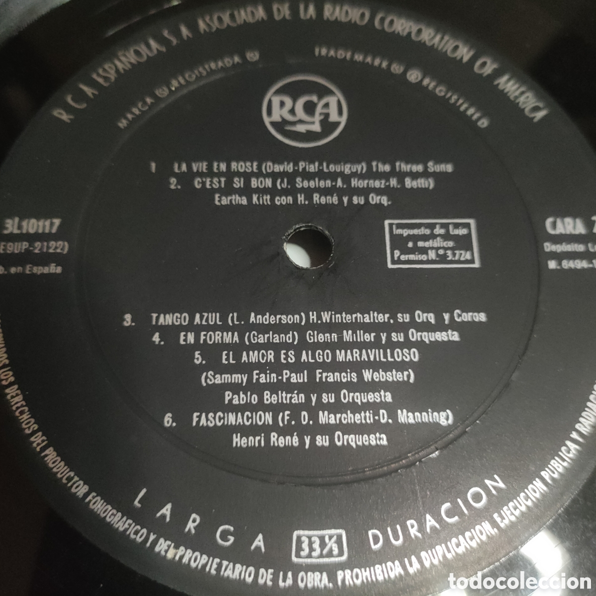 Discos de vinilo: Cocktail De &Eacute;xitos. 1960 Spain LP disco 12&rdquo; vinilo - Foto 4