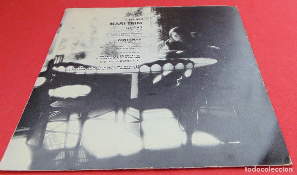 Discos de vinilo: Mari Trini &ndash; Quiz&aacute;s / Ventanas - SINGLE 1972 - Foto 2