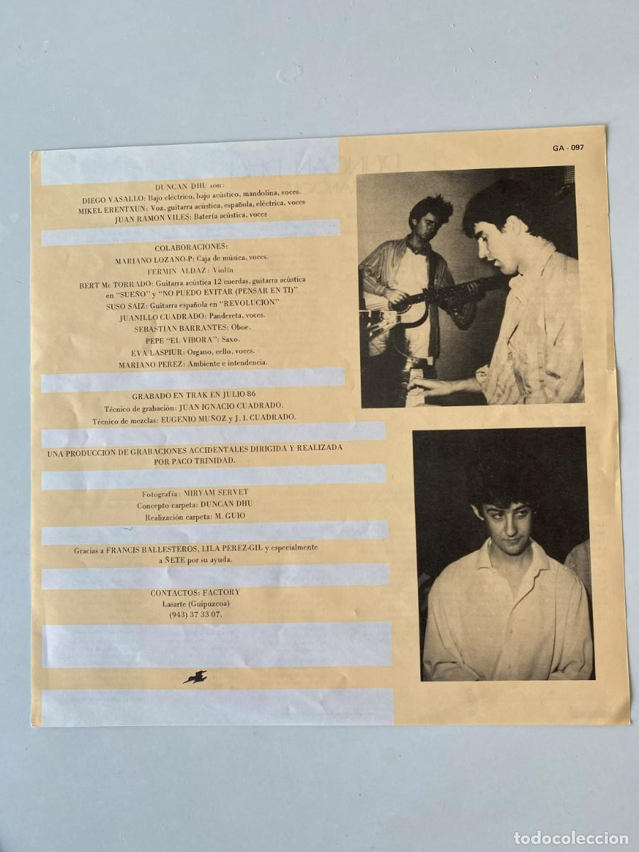 Discos de vinilo: DUNCAN DHU Canciones - Foto 3