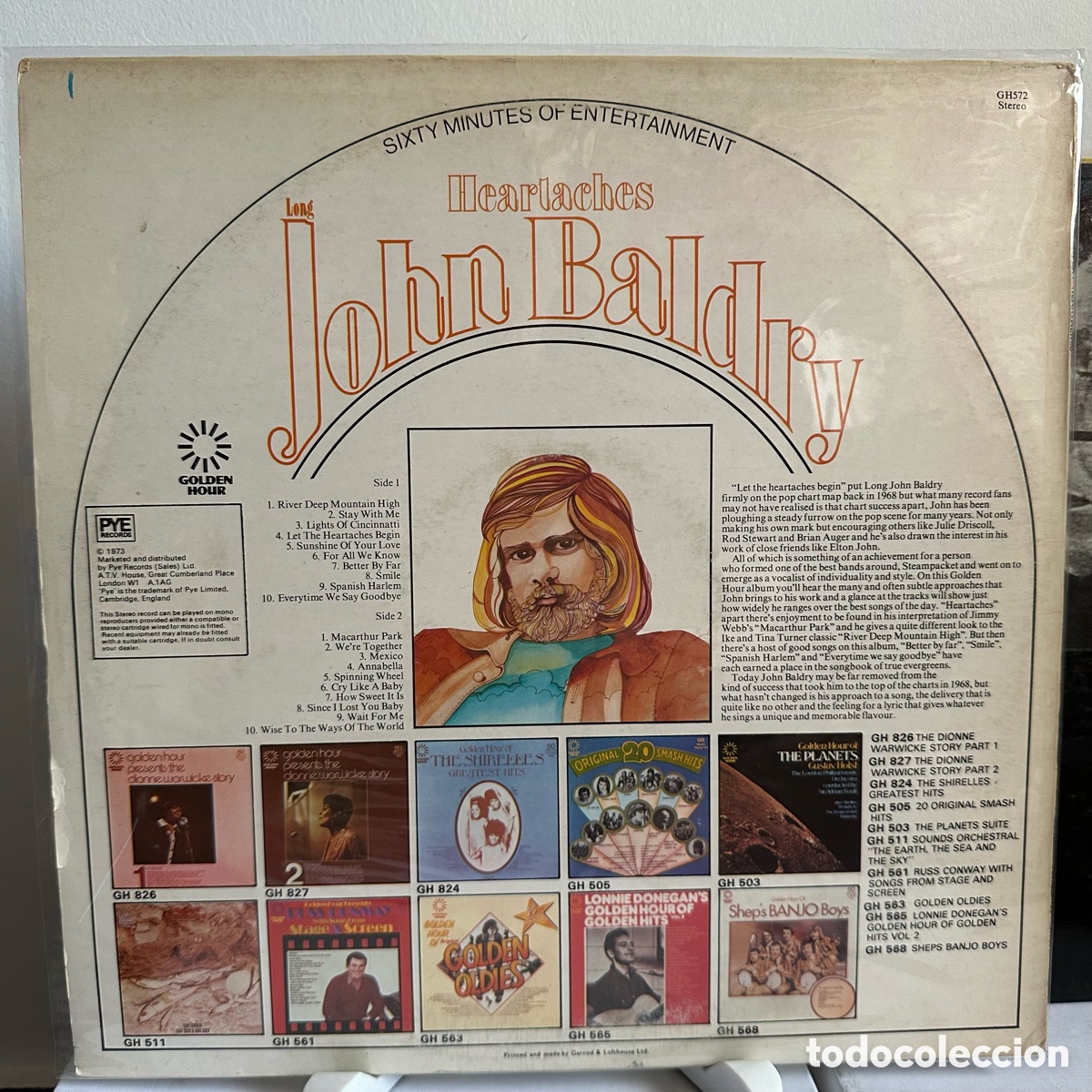 Discos de vinilo: Long John Baldry - Heartaches (LP, Comp) - Foto 2