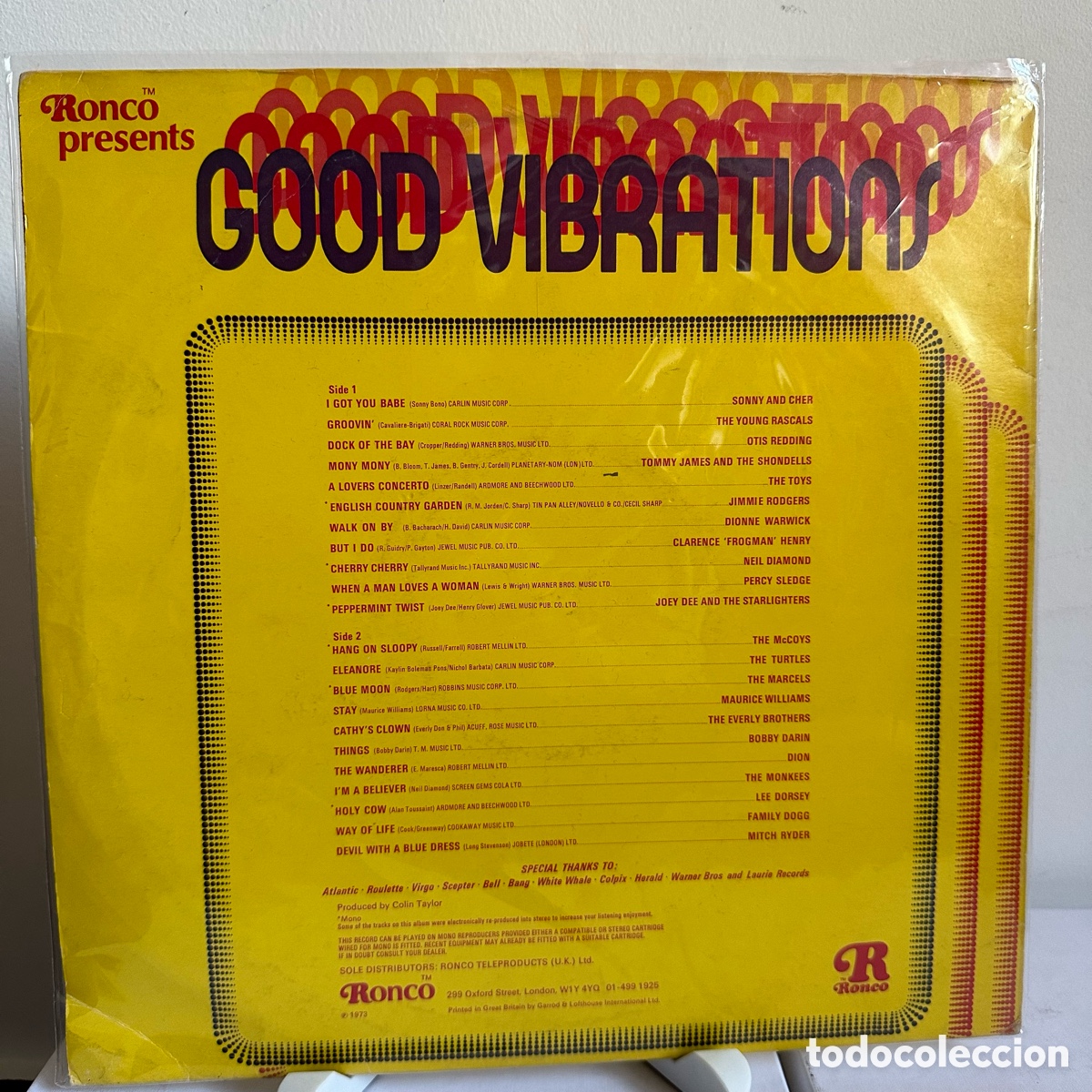 Discos de vinilo: Various - Good Vibrations (LP, Album, Comp, Mono) - Foto 2