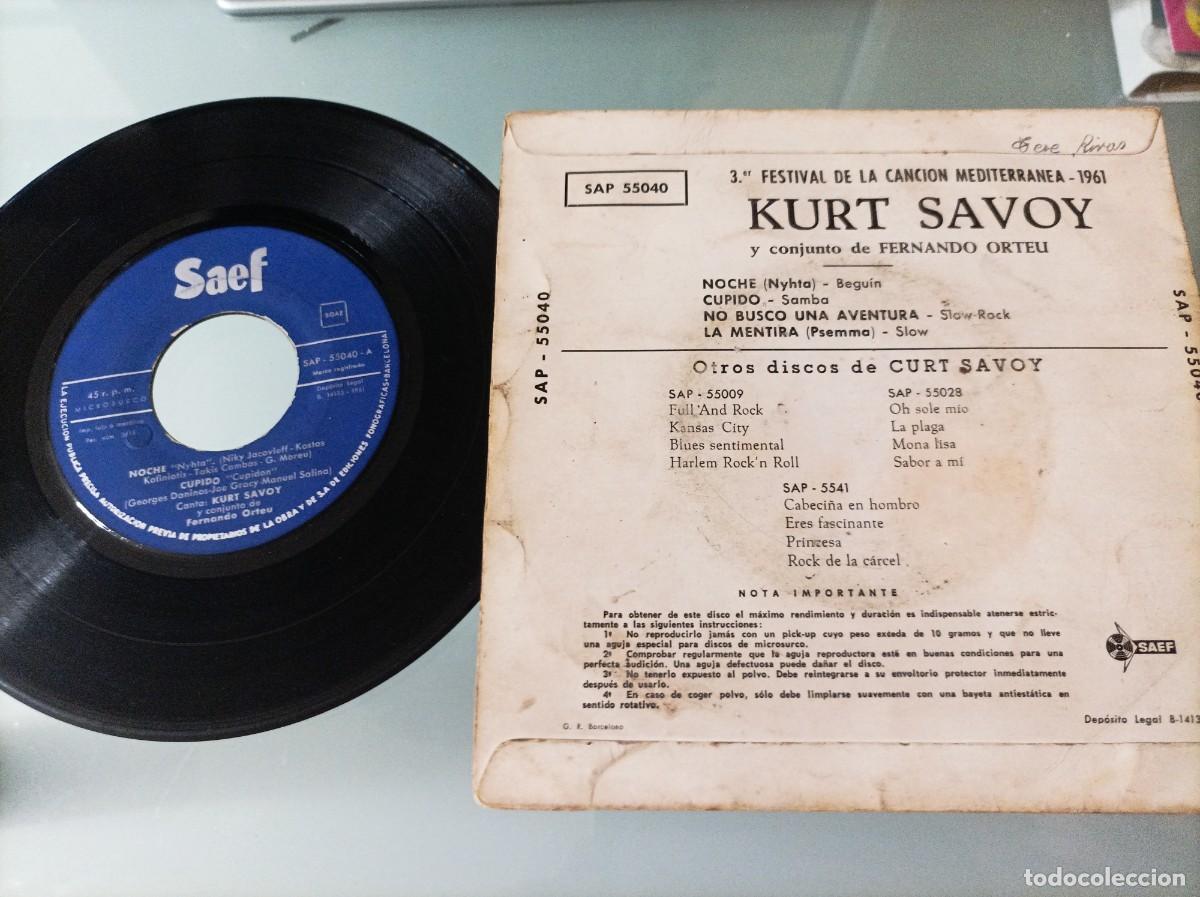 Discos de vinilo: Kurt Savoy ep raro -leer- - Foto 2