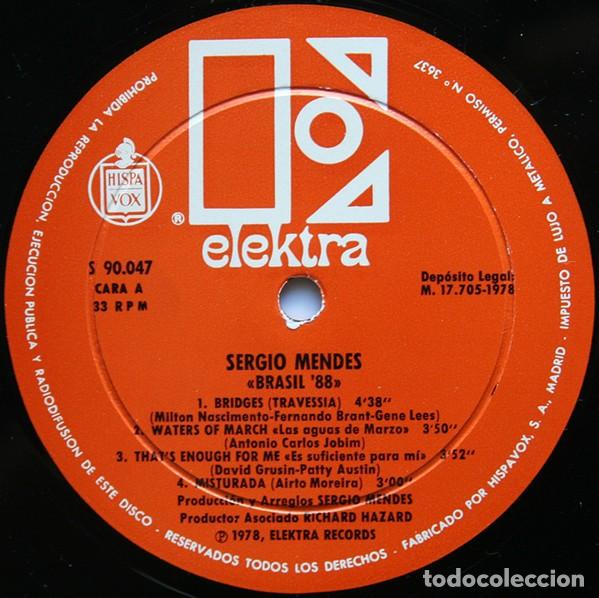 Discos de vinilo: Sergio Mendes & Brasil 88 &ndash; Brasil 88 - Foto 3