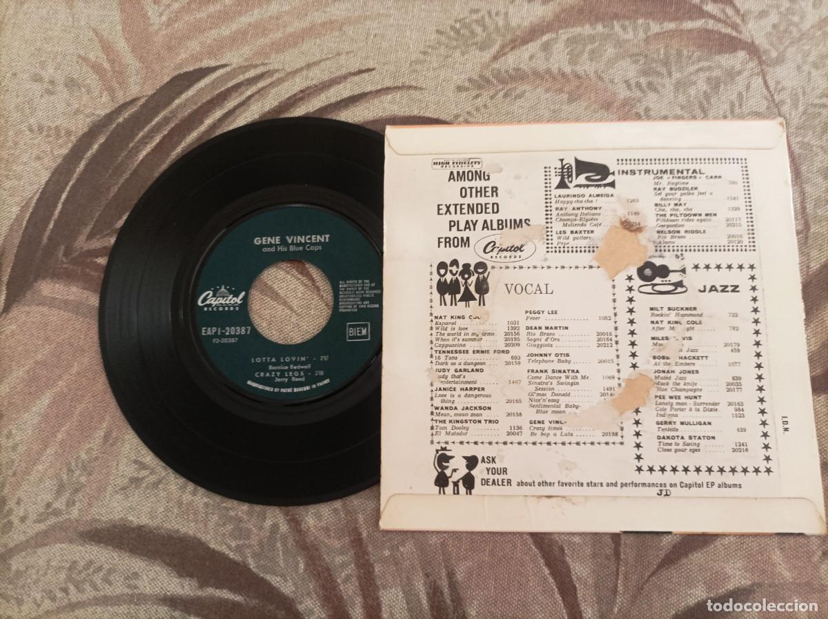 Discos de vinilo: Gene Vincent ep original Francia - Foto 2