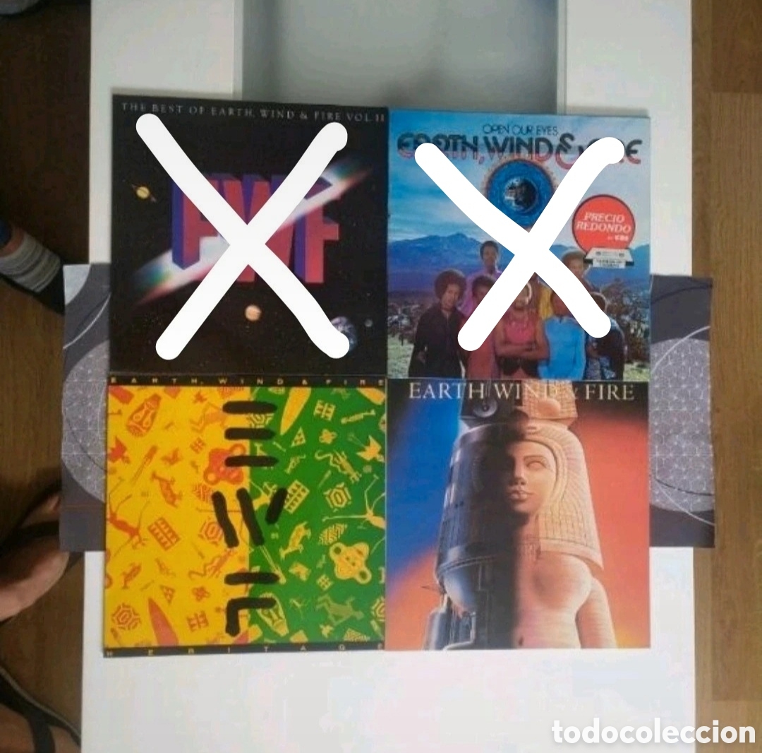 Discos de vinilo: Lote 2 Lps Earth, Wind & Fire. Heritage, Raise! - Foto 1