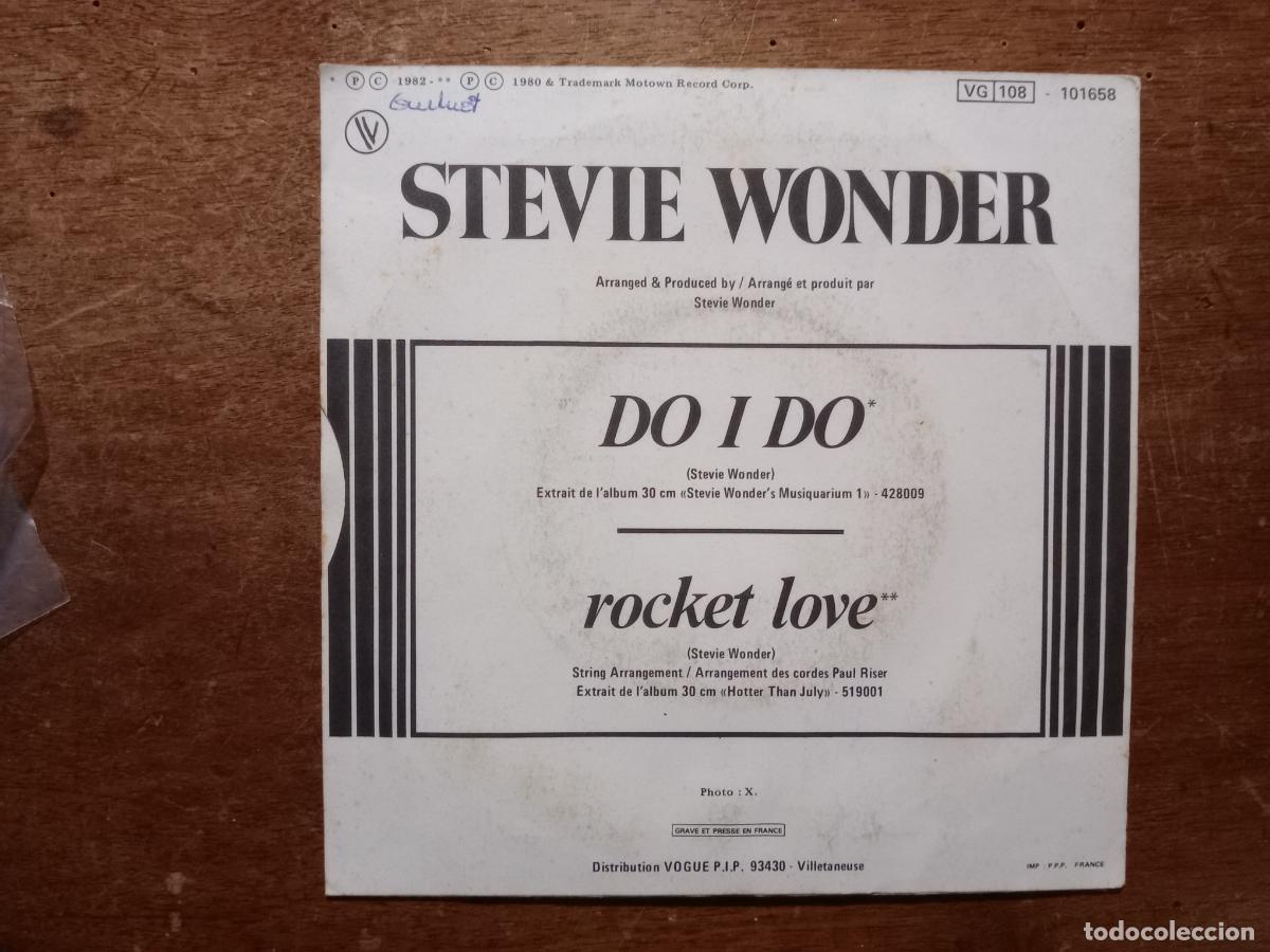 Discos de vinilo: Stevie Wonder - do i do + rocket love - Foto 2