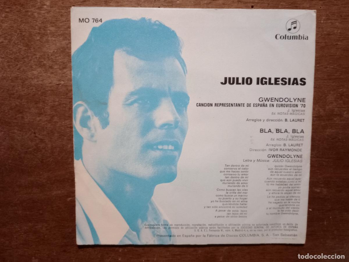 Discos de vinilo: Julio Iglesias - Gwendolyne + bla, bla, bla - Foto 2