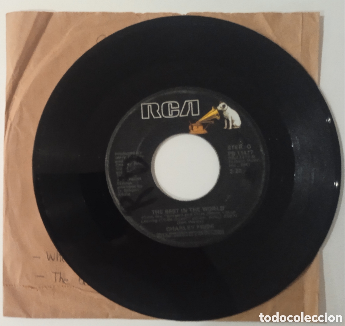 Discos de vinilo: CHARLEY PRIDE - Where do I put her memory (1978) Vinyl 7&rdquo; - Foto 2