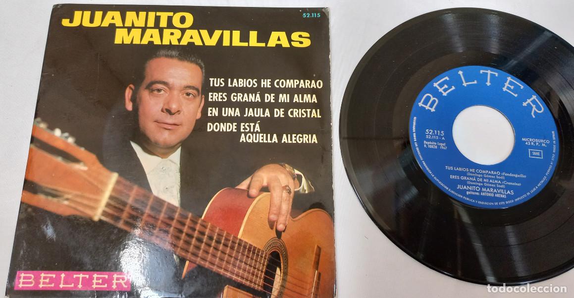 Discos de vinilo: 3 DISCOS DE VINILO, JUANITO MARAVILLAS, SINGLE - Foto 3