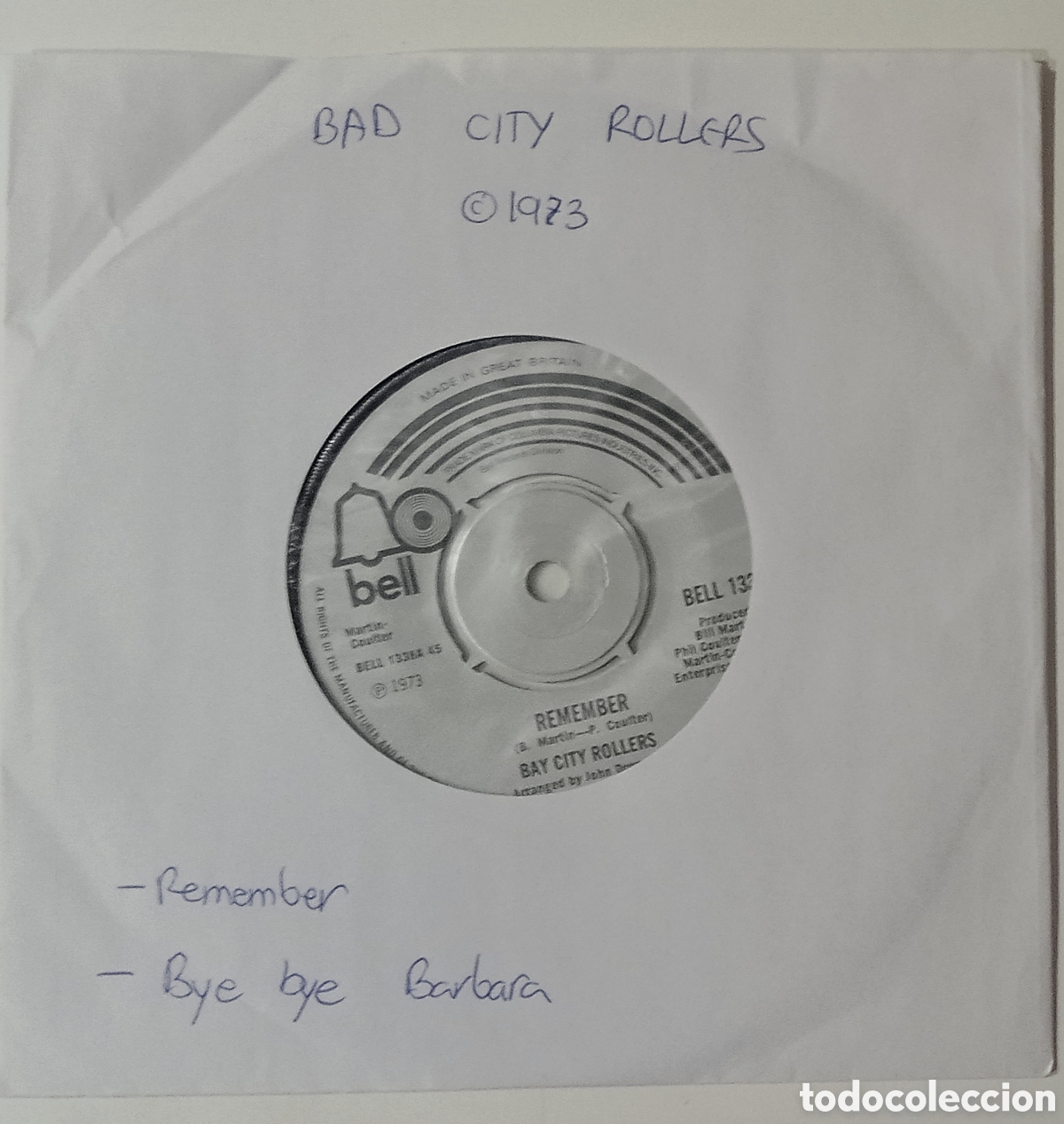 Discos de vinilo: BAY CITY ROLLERS - Remember (1973) disco vinilo - Foto 3