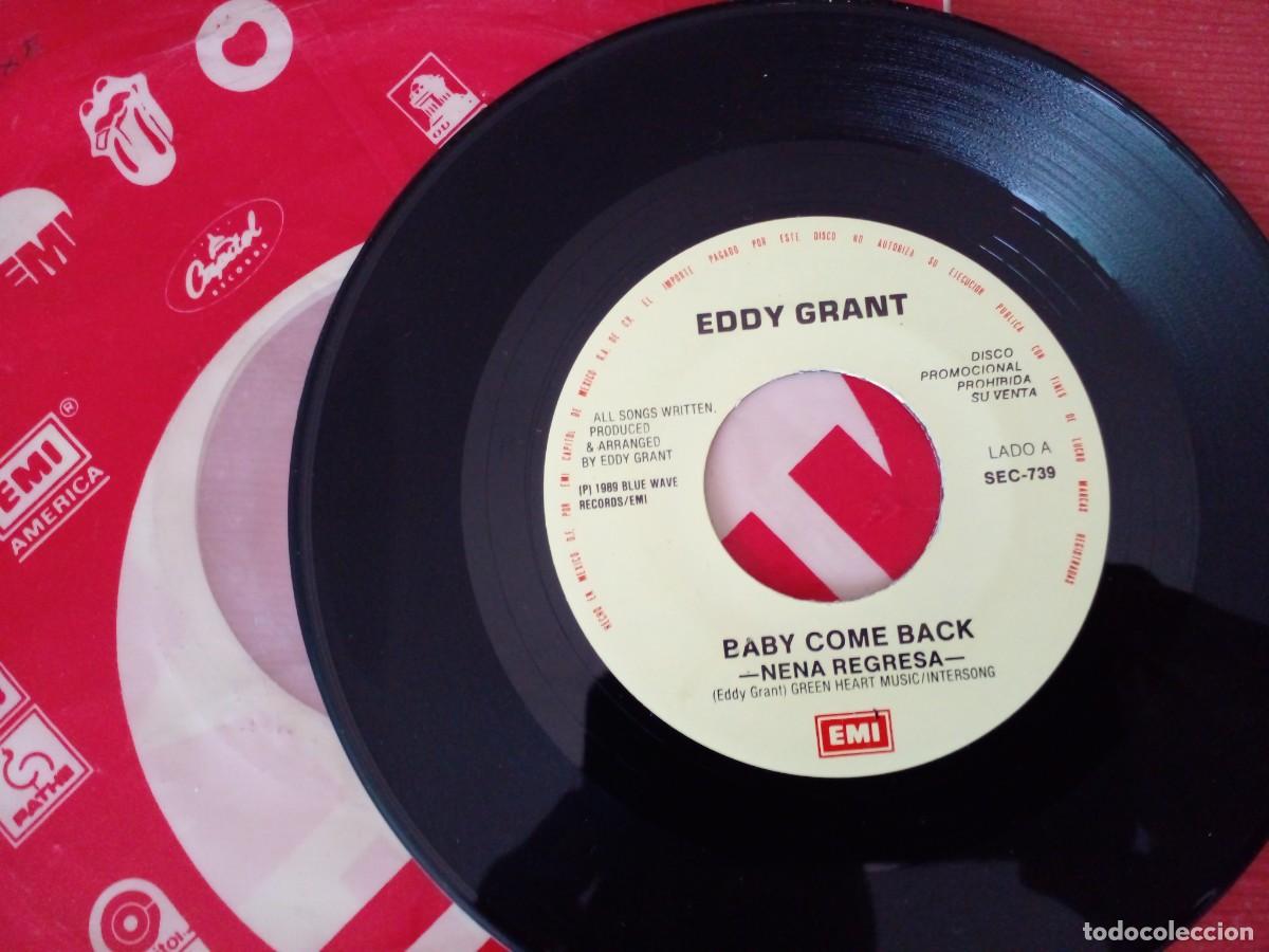 Discos de vinil: Eddy Grant-Baby Come Back-7&rdquo; Mexico single Promo EMI 1989