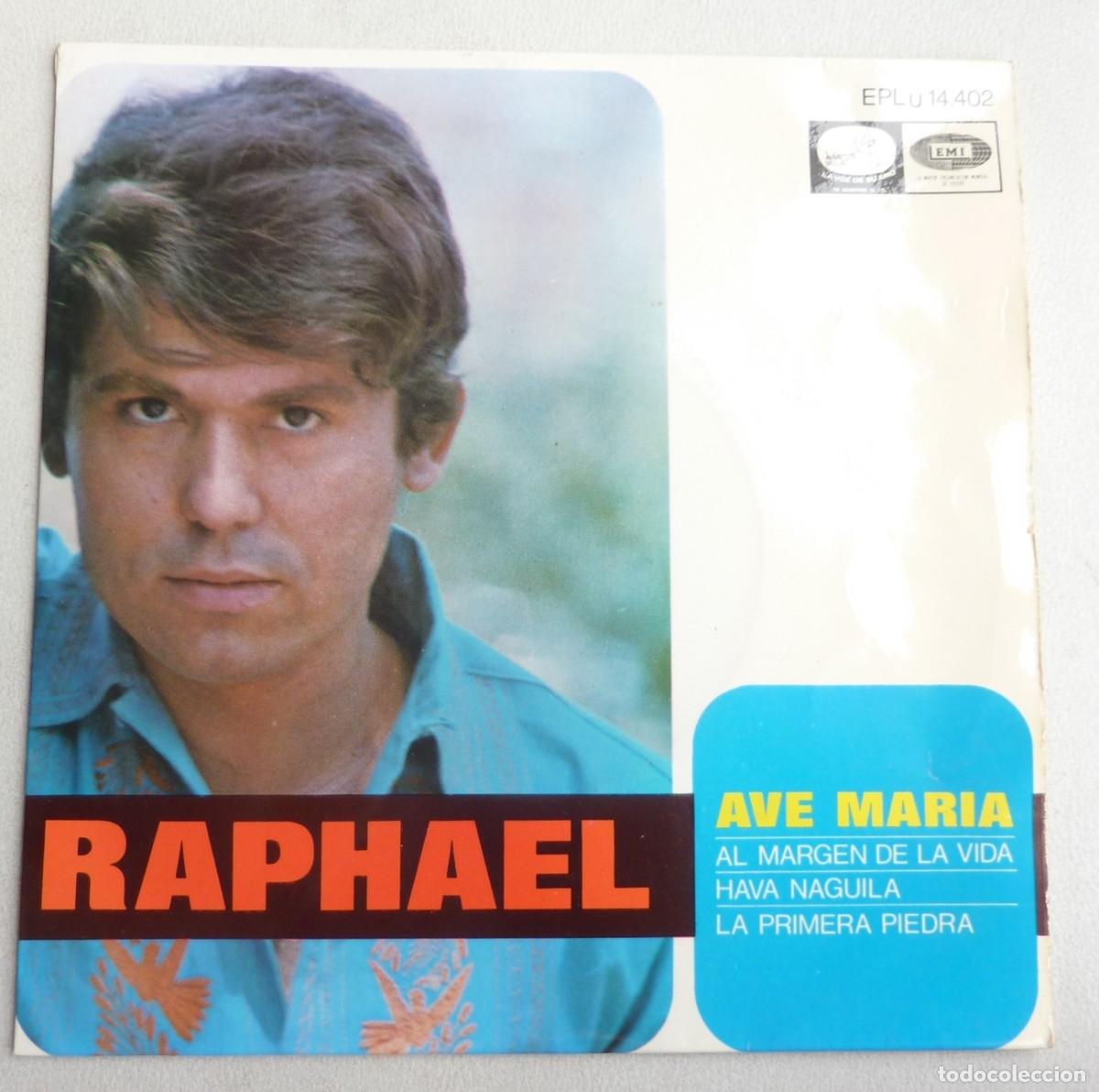 Discos de vinilo: RAPHAEL / AVE MARIA+3 / 1968 / EP - Foto 1