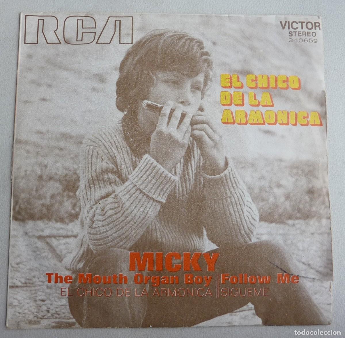 Discos de vinilo: MICKY / EL CHICO DE LA ARMONICA / 1971 / SINGLE - Foto 1