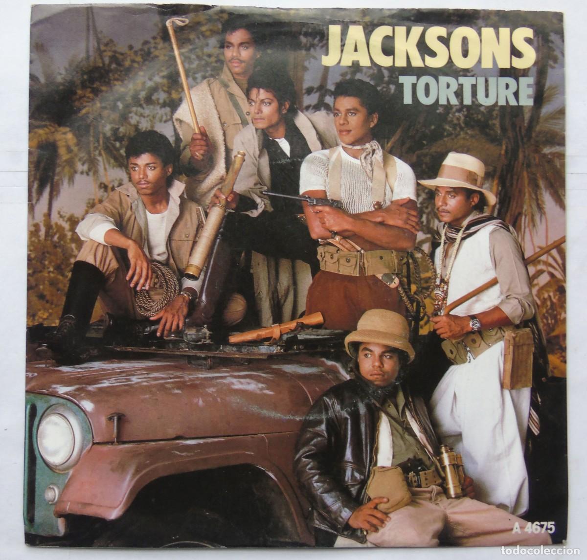 Discos de vinilo: Jacksons Torture Single 7&rdquo; UK 1984 Michael Jackson - Foto 1