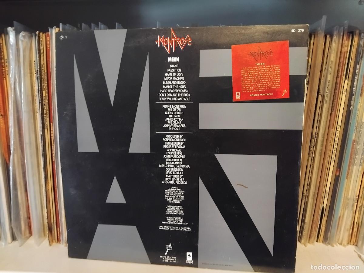 Discos de vinilo: Montrose &lrm;&ndash; Mean - lp edic. spain 1987 - Foto 2