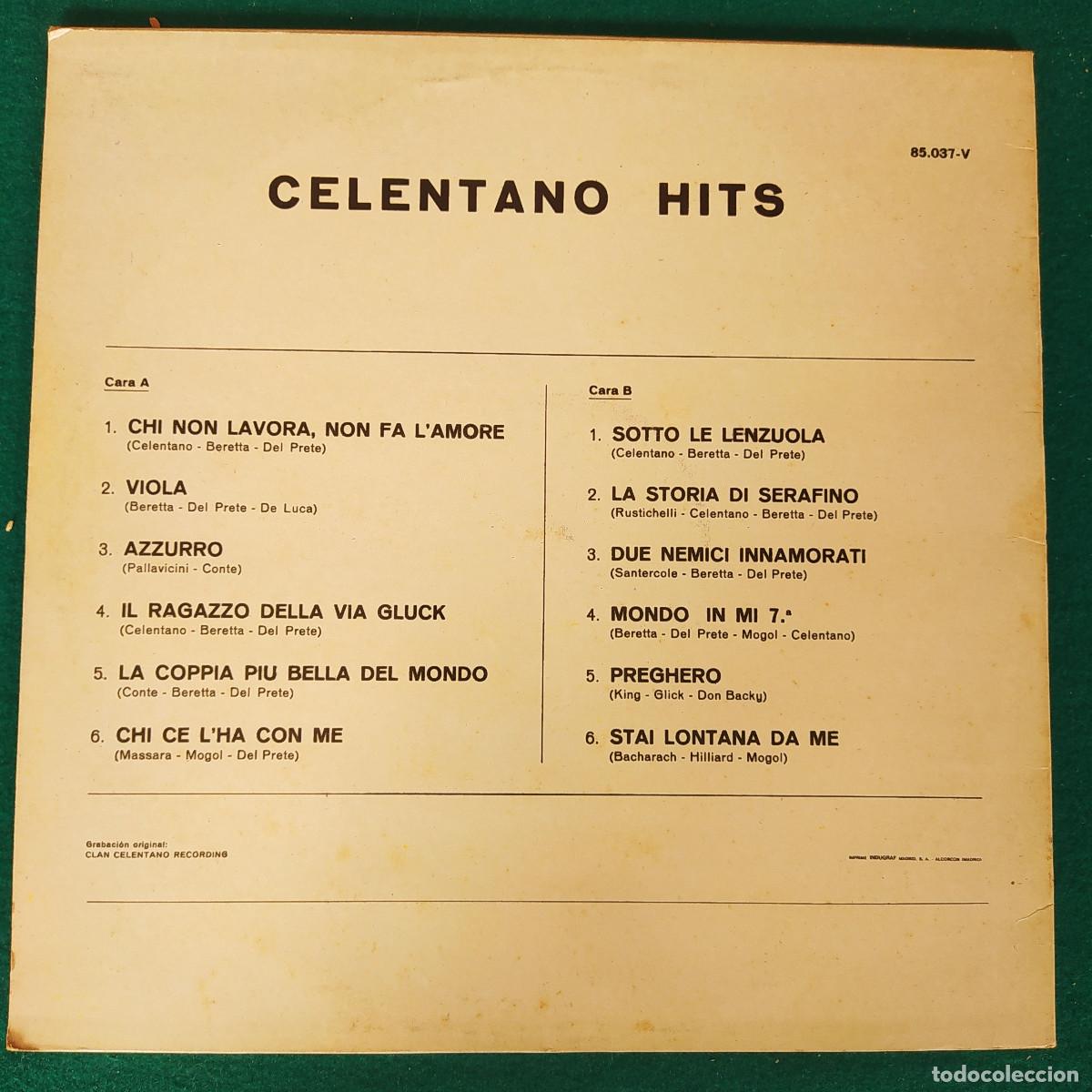 Discos de vinilo: Adriano Celentano &ndash; Celentano Hits - Foto 2