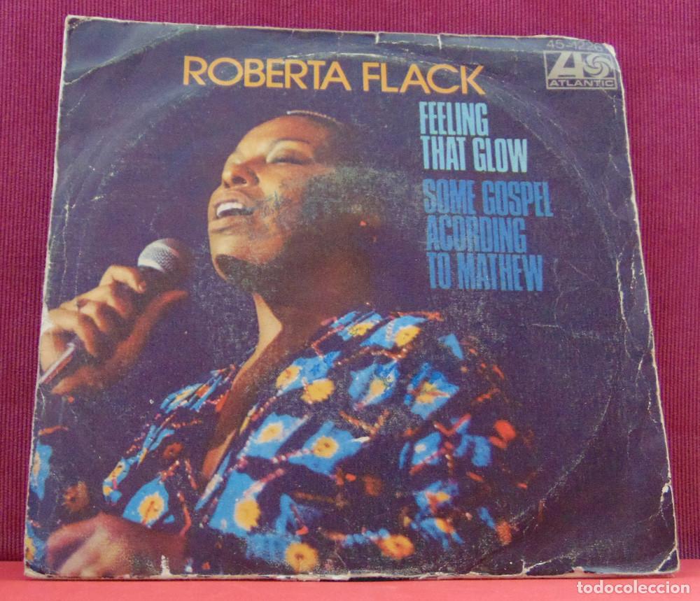 Discos de vinilo: Roberta Flack &ndash; Feeling That Glow - SINGLE 1975 - Foto 1