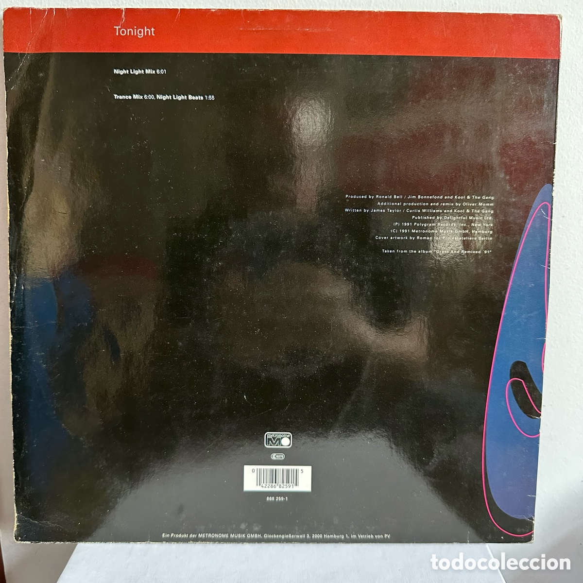 Discos de vinilo: Kool & The Gang - Tonight (New 1991 Version) (12&rdquo;) - Foto 2