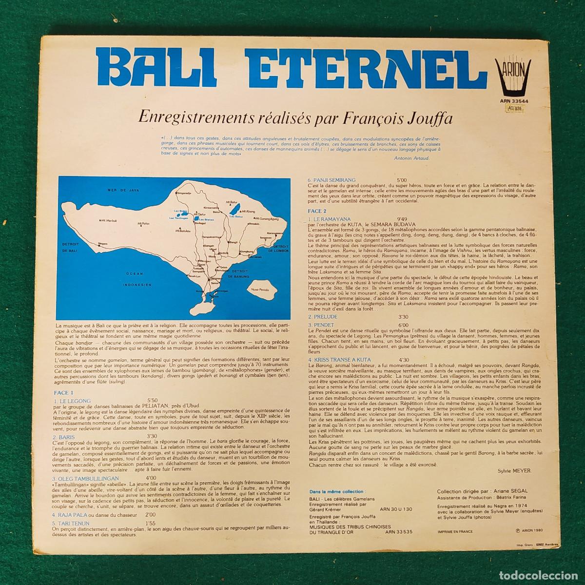 Discos de vinilo: Bali Eternel 1980 lp - Foto 2