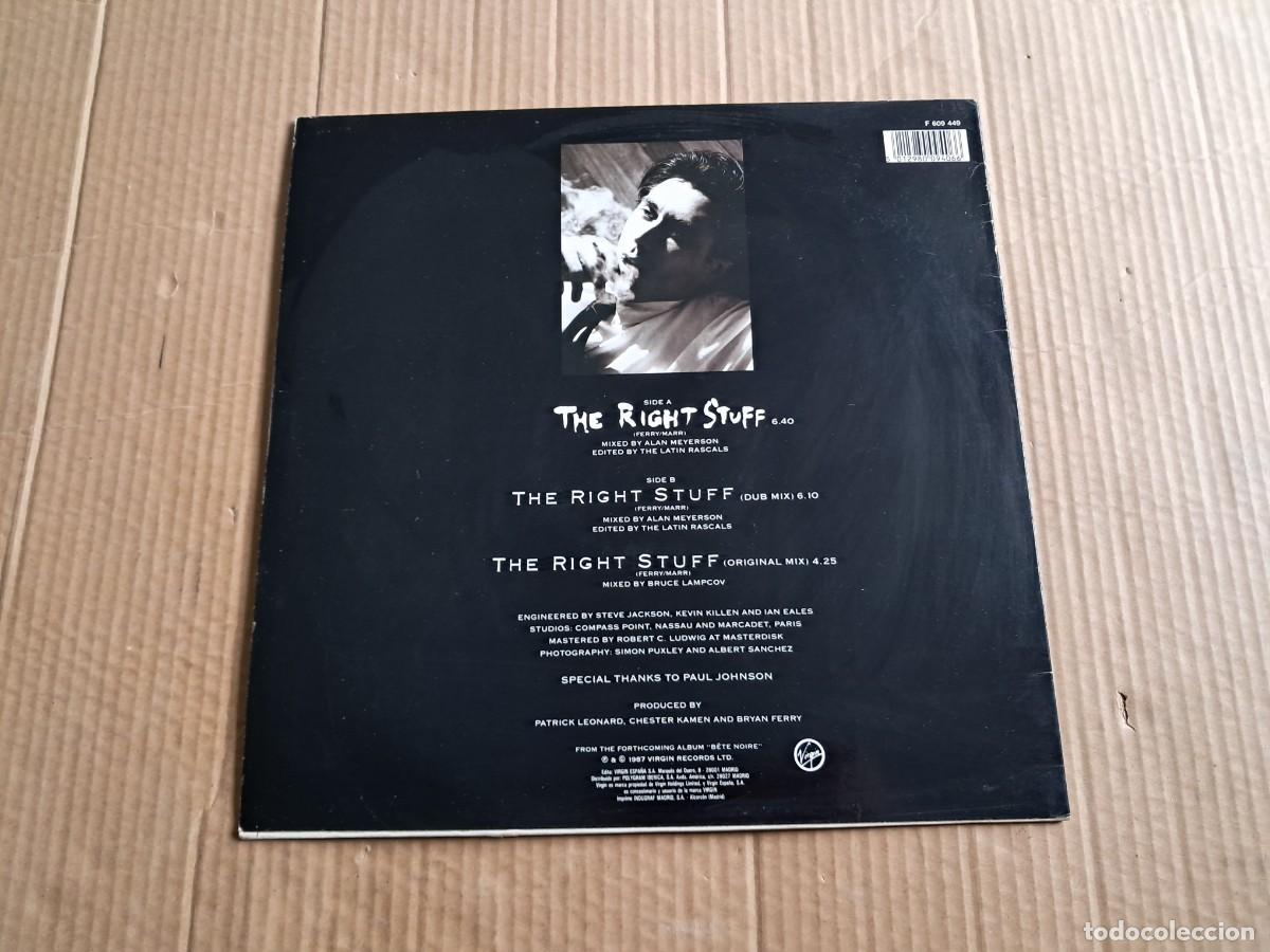 Discos de vinilo: BRYAN FERRY - THE RIGHT STUFF MAXI SINGLE 1987 EDICION ESPA&Ntilde;OLA - Foto 4