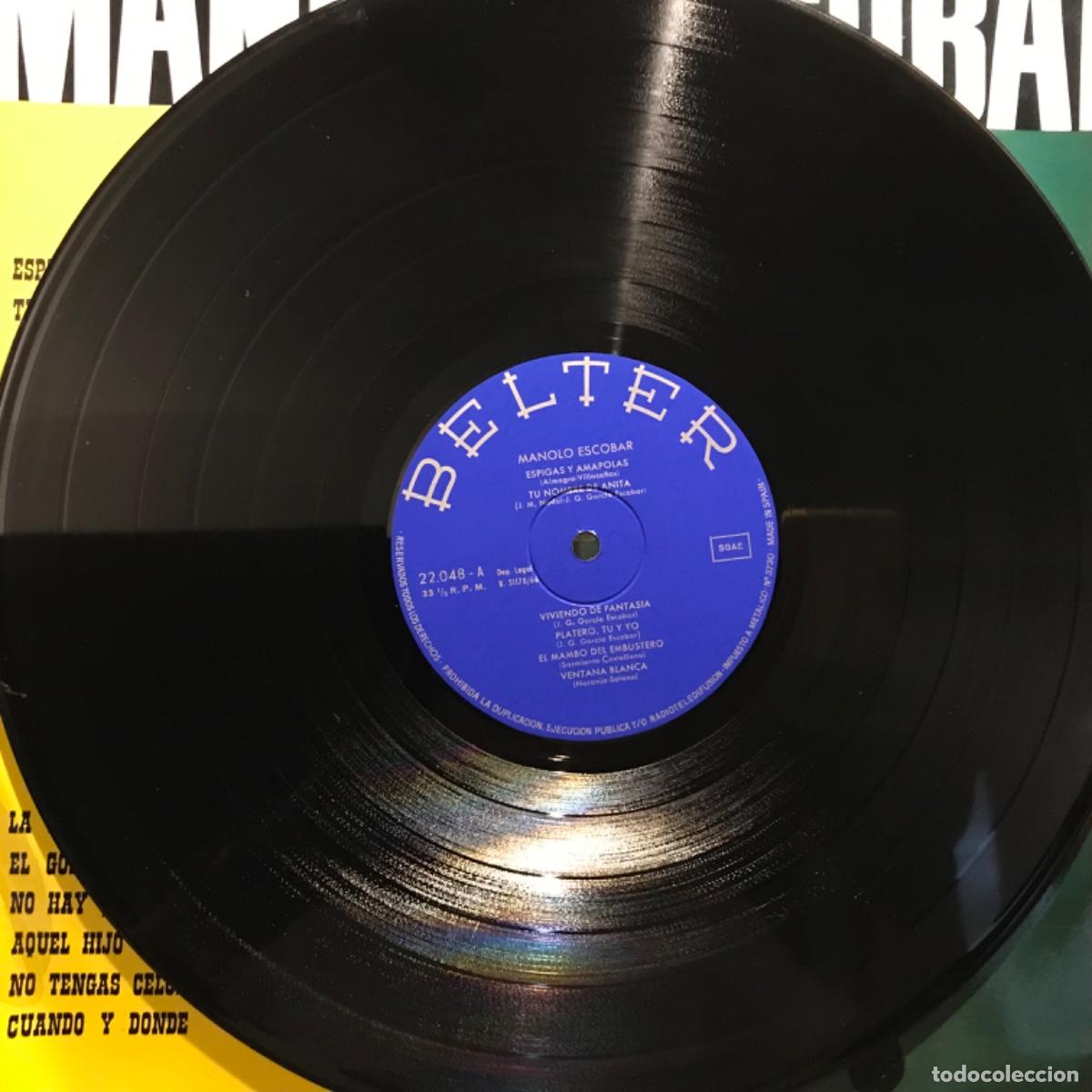 Discos de vinilo: Manolo Escobar ● Exitos ● Vinyl, LP, Reissue Spain 1966 - Foto 4