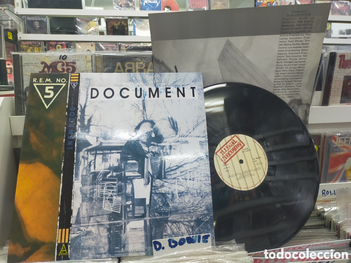 Discos de vinilo: R.e.m. LP document Espa&ntilde;a 1987 - Foto 1